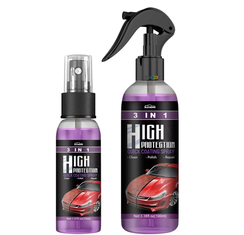 3 in 1 High Protection Quick Car Coating Spray – My Store